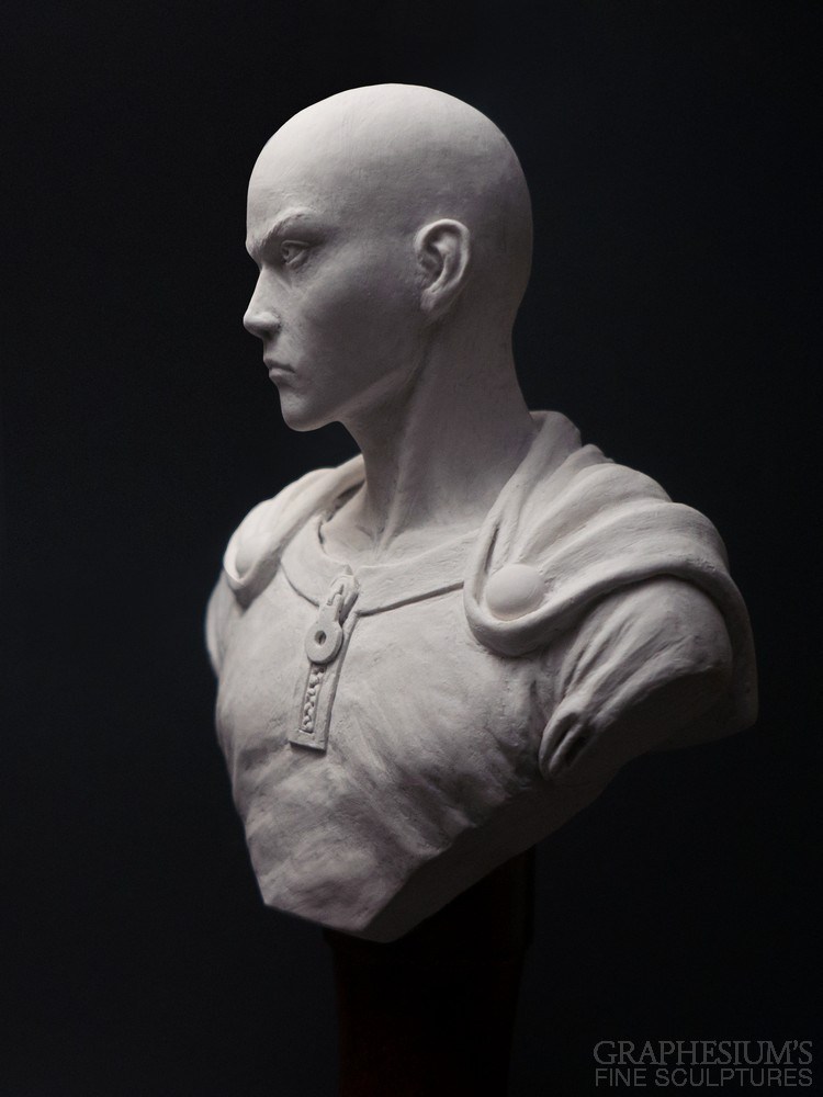 Fan-Creates-Lifelike-Saitama-Bust-Sculpture-2